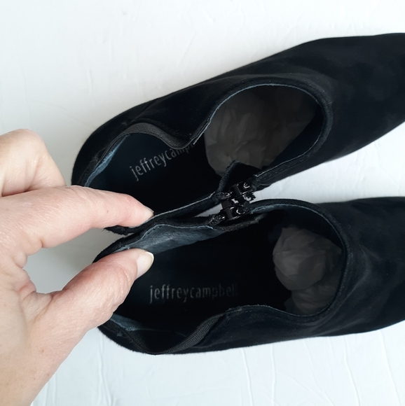 Jeffrey Campbell Ankle Booties Suede Black - Picture 4 of 8